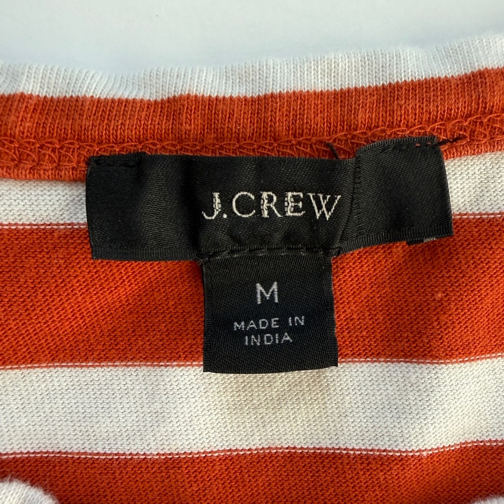 J. Crew Striped 3/4 Sleeve Tee, Medium